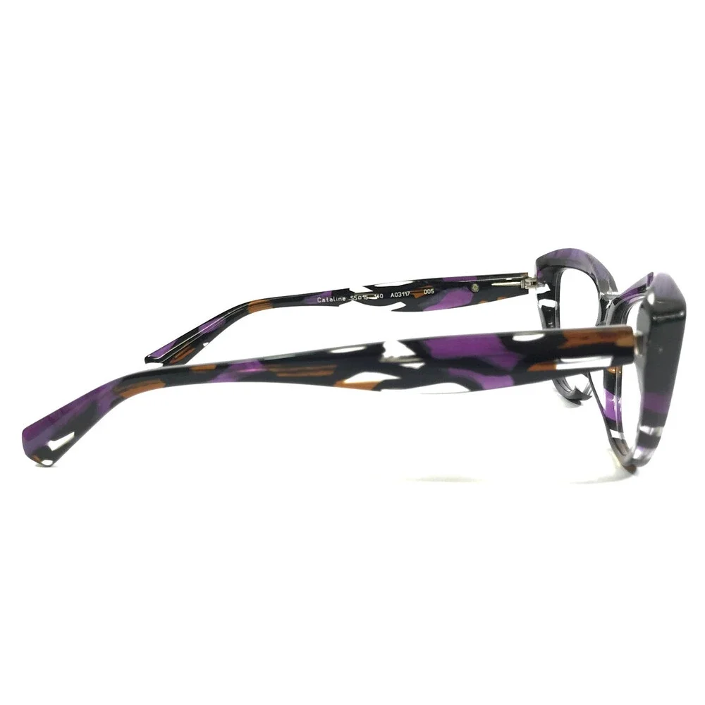 Alain Mikli Eyeglasses Frames Cataline A03117 005 Purple Stained Glass 55-15-140